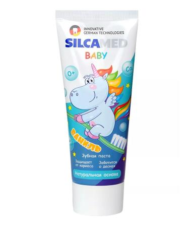 SILCAMED Toothpaste for kids vanilla 2 x 65 g - Buy Online on GoSupps.com
