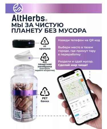 AltHerbs Chaga with burdock and mushroom Reishi Altai in capsules - Buy Online on GoSupps.com