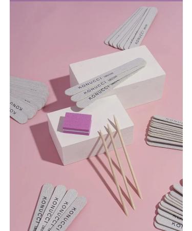 Konucci Nail files 50 pcs set 180-240 for manicure - Buy Online on GoSupps.com