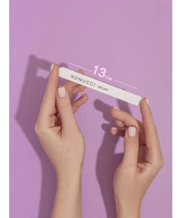 Konucci Nail files 50 pcs set 180-240 for manicure - Buy Online on GoSupps.com