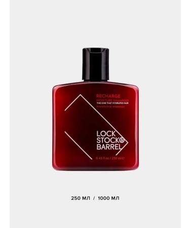 Lock Stock & Barrel Moisturizing shampoo for men RECHARGE 1000 ml - Buy Online on GoSupps.com