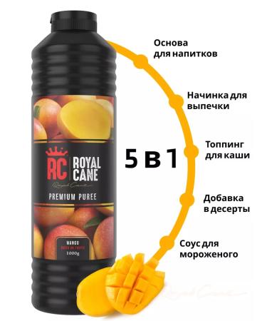 Royal Cane Mango 1 kg drinks concentrate - Buy Online on GoSupps.com