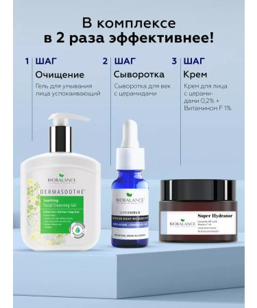 BioBalance Moisturizing serum for the skin around the eyes with ceramides - Buy Online on GoSupps.com