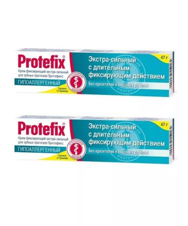 PROTEFIX Fixing cream Extra-hood hypoallergenic 47 grams 2 pcs