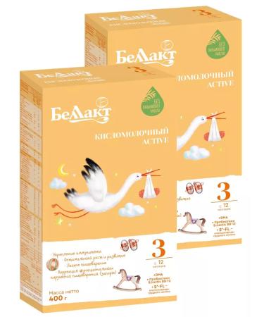 Bellakt Children's mixture of sour -milk Active 3 in a kit of 2 packs