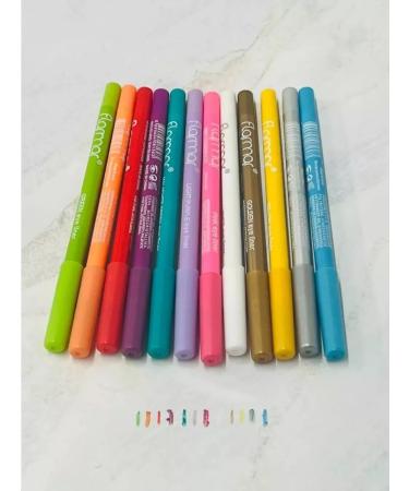 Farmctay Gel pencils for the eyes colored set 12 pieces - Buy Online on GoSupps.com
