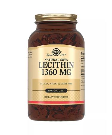 Solgar natural soy soy lecithin 100 capsules