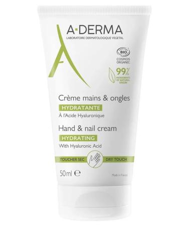 Hand and nail cream moisturizing a-derma 50 ml - Buy Online on GoSupps.com