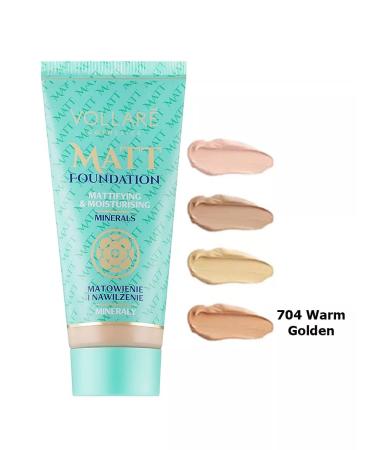 Vollare MATT 704 WARM Golden Mating foundation 30ml