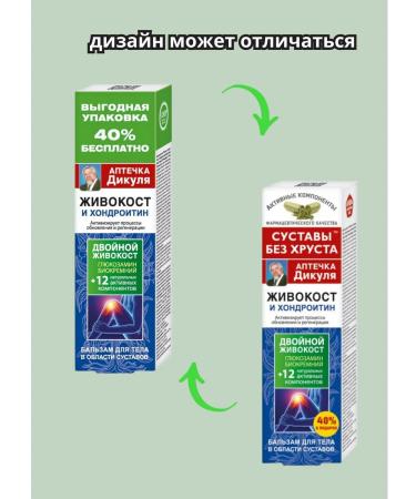 Dikul's first aid kit Balm for joints and spine with chondroitin 125 ml - Buy Online on GoSupps.com