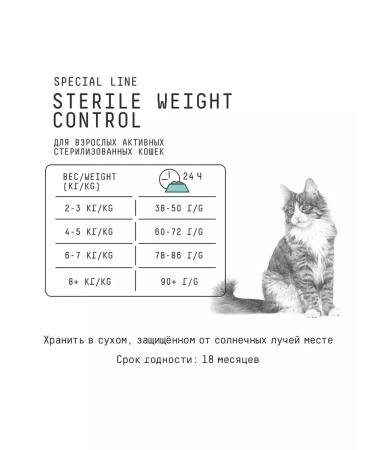 AJO Sterilized cat food weight control 1.5 kg - Buy Online on GoSupps.com