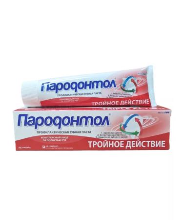FREEDOM Grandododol toothpaste "Triple action" 124 g set 2pcs - Buy Online on GoSupps.com