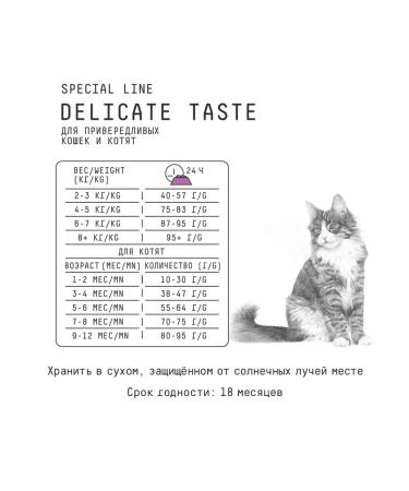 AJO Dry food for fastidious cats and kittens Delicate0.4 kg - Buy Online on GoSupps.com