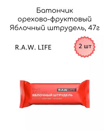 RAW Life Baton-bona-fruity apple strap 47g 2pcs - Buy Online on GoSupps.com