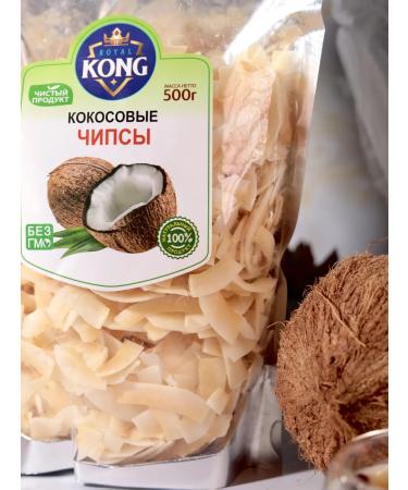 Nut East Coconut chips without sugar are natural beneficial 500 g - Buy Online on GoSupps.com