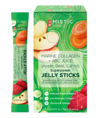 MYSTIC Collagen jelly in sticks + vitamin C 1 sache - Buy Online on GoSupps.com