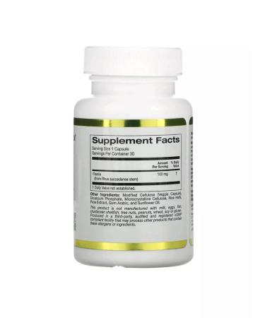 California Gold Nutrition Fizetin 100 mg 30 plant capsules - Buy Online on GoSupps.com