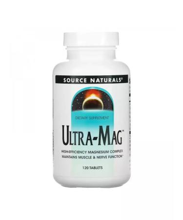 Source Naturals Ultramag Magnesium Ultra-Mag 120 tablets - Buy Online on GoSupps.com
