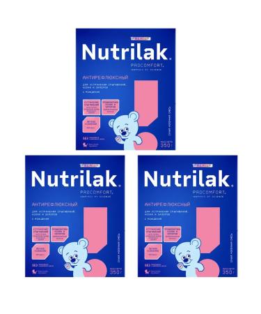 Nutrilak A mixture of milk nutrilac antireflux from 0 months 350g 3 pcs