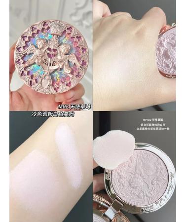 Flower Knows Little Angel M02 Angelic Strawberry matte highlighter