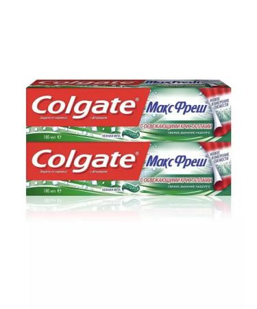 COLGATE Maxfresh toothpaste delicate mint 100ml 2 pcs - Buy Online on GoSupps.com