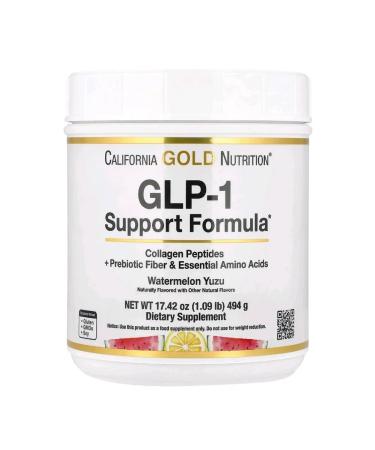 California Gold Nutrition Collagenup with fiber and amino acids watermelon and yuza 494 g