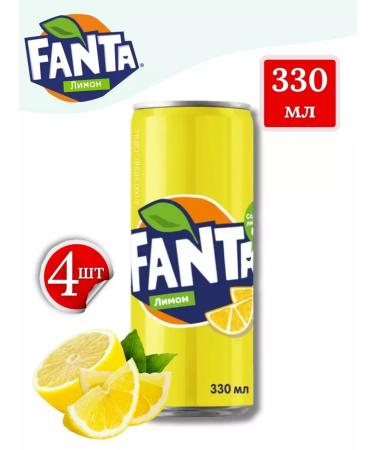 Drink Fanta Lemon Sodged 4 pcs 330 ml