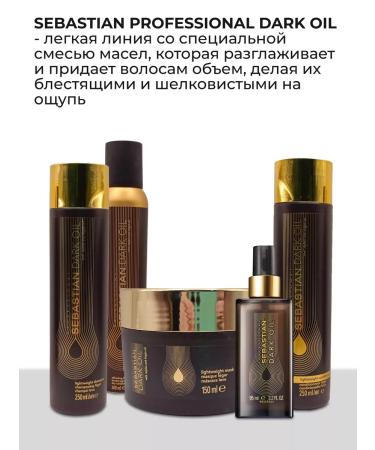SEBASTIAN PROFESSIONAL Dark Oil hair shampoo 1000 ml - Buy Online on GoSupps.com
