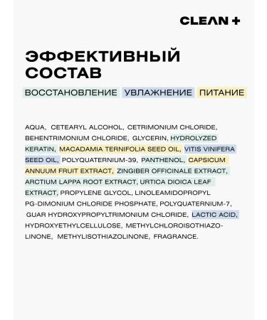 CLEANPLUS Balm for hair women Keratin 400 ml - Buy Online on GoSupps.com