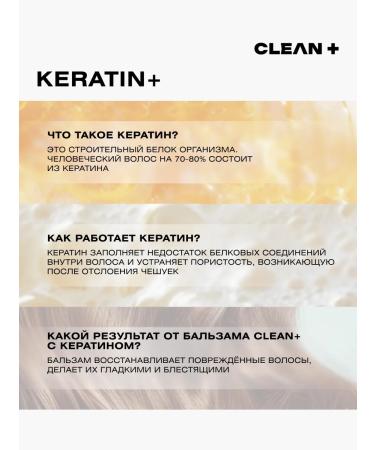 CLEANPLUS Balm for hair women Keratin 400 ml - Buy Online on GoSupps.com