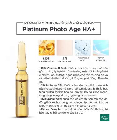 MartiDerm Serum in Platinum Photo Age ampoules 1 pc 2 ml - Buy Online on GoSupps.com