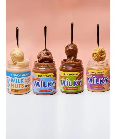 Snaq Fabriq Milky Paste Milk with cashew without sugar 250g - Buy Online on GoSupps.com