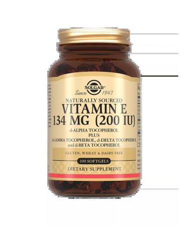 SOLGAR Vitamin E 134 mg (200 IU) 100 pcs