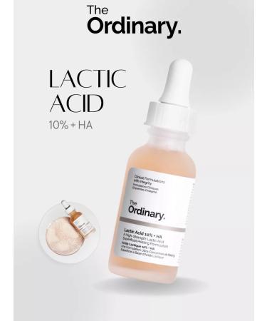 The ordinary Facial serum for the face Lactic Acid 10% + HA