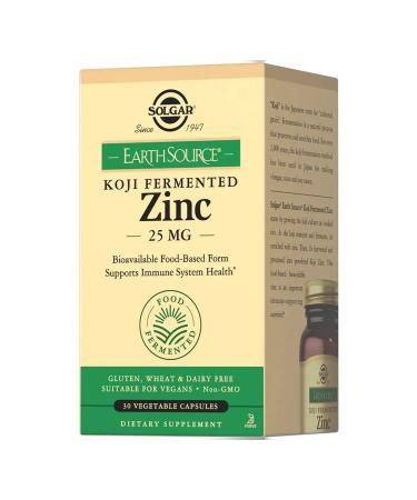 SOLGAR Zinc 25 mg in the fermented culture of Kodzhi 30pcs - Buy Online on GoSupps.com