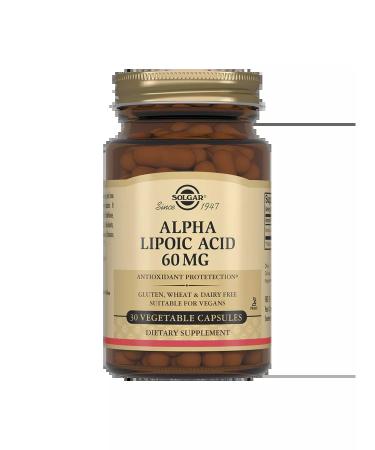 SOLGAR Alpha-lipoic acid 60 mg 30pcs
