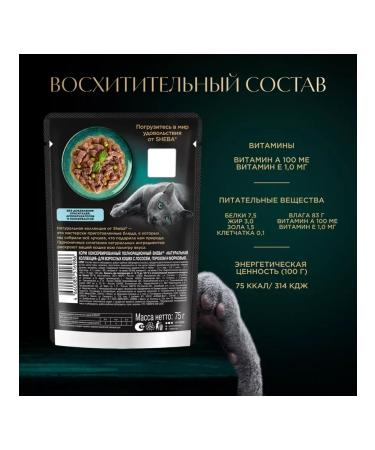 Sheba Wet feed Natures for cats salmon in sauce 75 g 10 pcs - Buy Online on GoSupps.com