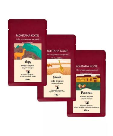 Montana coffee Coffee Seth (in granny) 300 g (3*100g) Peru Uganda Vietnam - Buy Online on GoSupps.com
