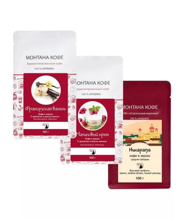 Montana coffee Coffee Seth (3*100g) French. Vanil Malin. Nicaragua cream - Buy Online on GoSupps.com
