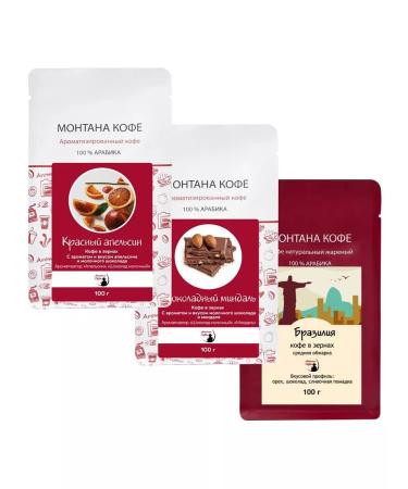 Montana coffee Coffee Seth (3*100g) red orange shock. Almonds of Brazil - Buy Online on GoSupps.com