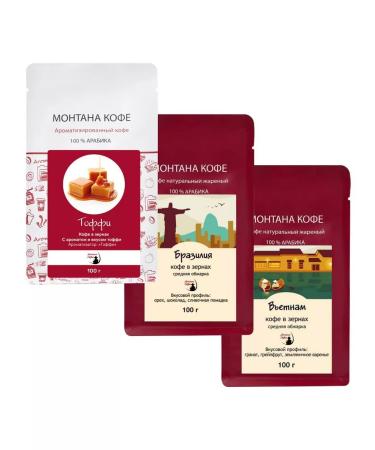 Montana coffee Coffee Seth (3*100g) Tuffy Brazil Vietnam - Buy Online on GoSupps.com