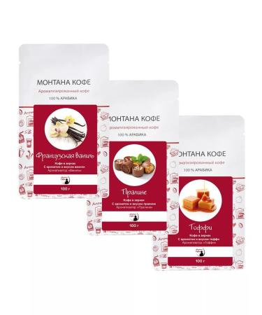 Montana coffee Coffee Seth (3*100g) French. Vanil Pralina Tuffy - Buy Online on GoSupps.com