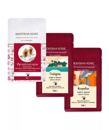 Montana coffee Coffee Seth (3*100g) Irish cream gonduras Columbia - Buy Online on GoSupps.com