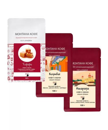 Montana coffee Coffee Seth (3*100g) Toffi Columbia Nicaragua - Buy Online on GoSupps.com
