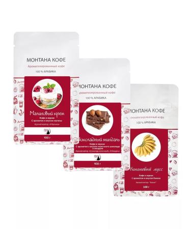Montana coffee Coffee Seth (3*100g) Malin. Cream shock. Almond Banana - Buy Online on GoSupps.com