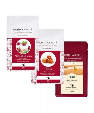 Montana coffee Coffee Seth (in granny) 300 g (3*100g) raspberry cream Tuffy - Buy Online on GoSupps.com