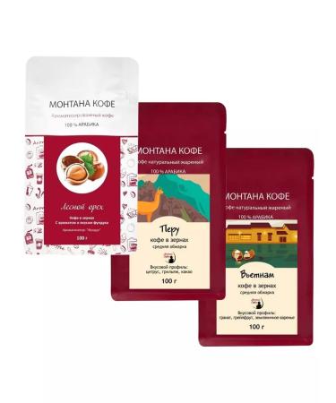 Montana coffee Coffee set (3*100g) walnut Peru Vietnam - Buy Online on GoSupps.com