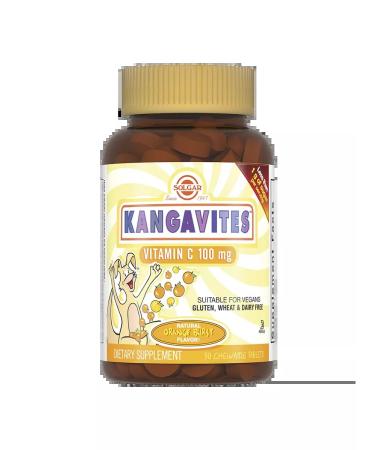SOLGAR Kangavitest with vitamin C 100 mg 90pcs