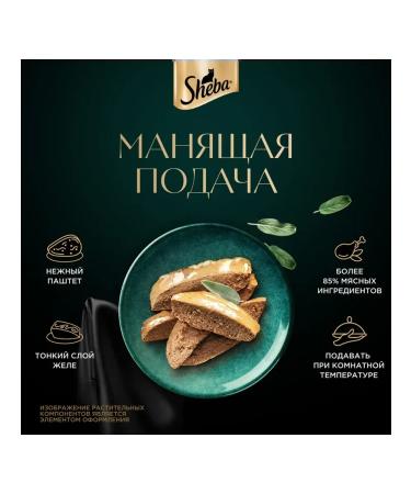 Sheba Wet feed for cats turkey paste 75 g 10 pcs - Buy Online on GoSupps.com
