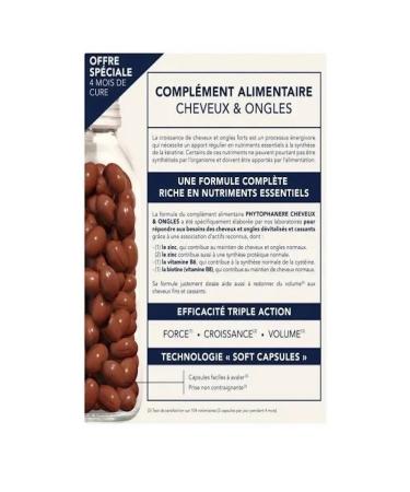 Phyto Set of dietary supplement to food "Fitophaner for hair and nails" 2x120 cap - Buy Online on GoSupps.com